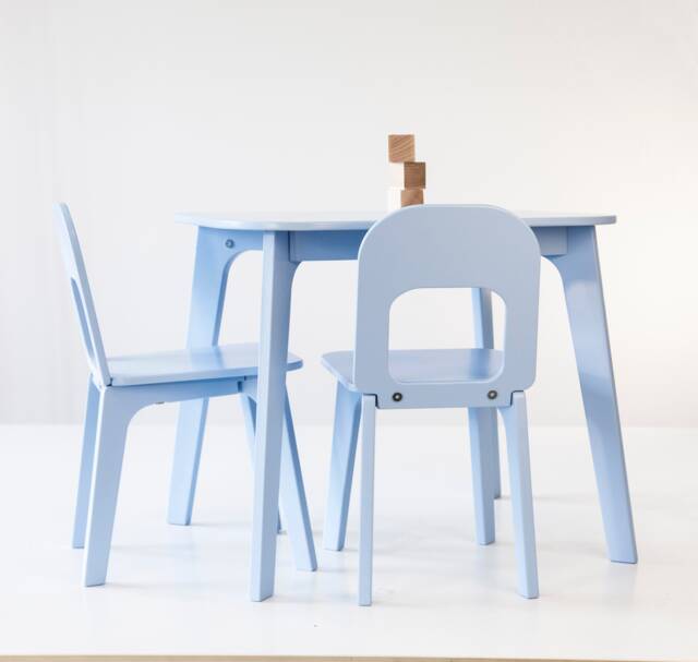 Toddler Table & Chair, Homework Plywood Desk, Montessori Activity&education Furniture, Easter Gift Kid - image 1