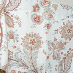Kravet Cottingham-Coral By Sarah Richardson Window Valance Corded Lined Valance/ Rod Pocket Scalloped - thumbnail 2