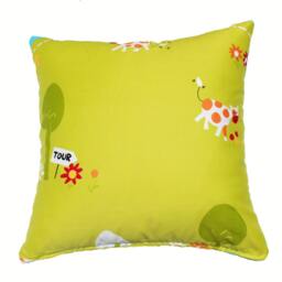 Bicycle Race Pillow Cover - Blue & Green - thumbnail 2