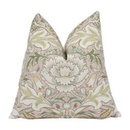 William Morris - Simply Severn Cochineal/Willow Elegant Floral Damask Designer Cushion Cover Handmade Throw Pillow Luxury Home - thumbnail 1