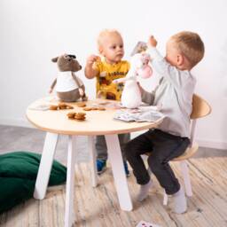 Kids Desk Chair Toddler Table Wooden Children's Small White Children Picnic Kid Play Set Furniture Home School - Desk & Chair - thumbnail 3