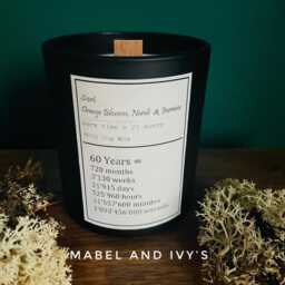 statement Birthday Candle Orange Blossom, Neroli & Jasmine Soy Wax - thumbnail 2