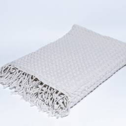 stone Big Waffle High Quality Turkish Cotton Throw Blanket, Couch Cozy Sofa Cover, Bed Spread, Porch Blanket - thumbnail 2