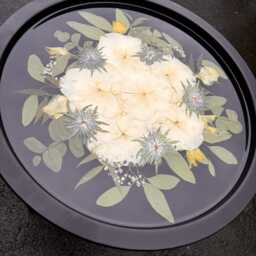 Wedding Flower Preservation Side Table/Resin Floral Flowers Pressed Bouquets Bouque - thumbnail 3