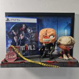 Game Frame/Steelbook Or Wall Display Zombie Evil Themed Collectibles & Stand Shelf Mounted Gamer Idea - thumbnail 3
