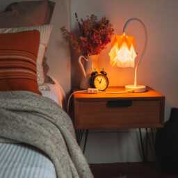 Table Lamp Kikyo With Flexible Cable & Small Paper Lampshade - thumbnail 2