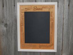 Band Picture Frame Alder Wood - 11x14 Holds 8x10 Photo Awards, Gift For Director, Musician, Music - thumbnail 1