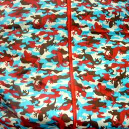 Gecko Camouflage Bean Bag Chair Cover, Red, Blue, Light Brown, Cream, Lizard, Turquoise, , Etsy Kids, Gifts Under 75 - thumbnail 3