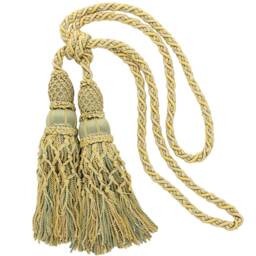 "D??copro Curtain & Drapery Double Tassel Tieback, Length 10"" - 25cm, Spread 38" - thumbnail 3