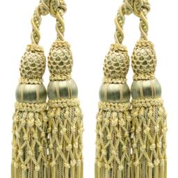 "D??copro Curtain & Drapery Double Tassel Tieback, Length 10"" - 25cm, Spread 38" - thumbnail 2