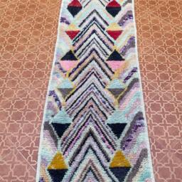 Berber Moroccan Wool Rug Tribal Entryway Runner - 2.2 X 10 Ft - thumbnail 3