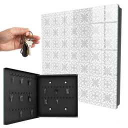 Geometric Pattern Wall Mounted Key Cabinet, White Box For Home, Backgrounds & Patterns, Lovers Of Geometry Harmony - thumbnail 1