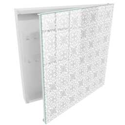 Geometric Pattern Wall Mounted Key Cabinet, White Box For Home, Backgrounds & Patterns, Lovers Of Geometry Harmony - thumbnail 2