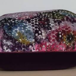 Designers Guild Mattiazzo Damson & Omega Velvet Cushion Cover 45x45 cm - thumbnail 2