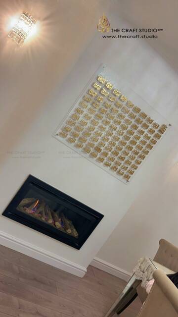 99 Names Of Allah Frame, Hand-Carved Islamic Art Calligraphy Wall Decor - image 1