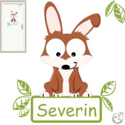 "Wall Sticker ""Rabbit" - thumbnail 1