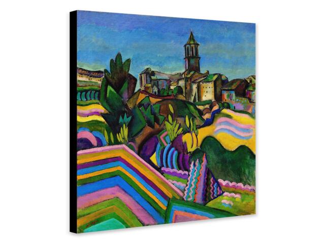 Joan Miro Wall Art - Prades The Village Framed Canvas Or Rolled Print - image 1