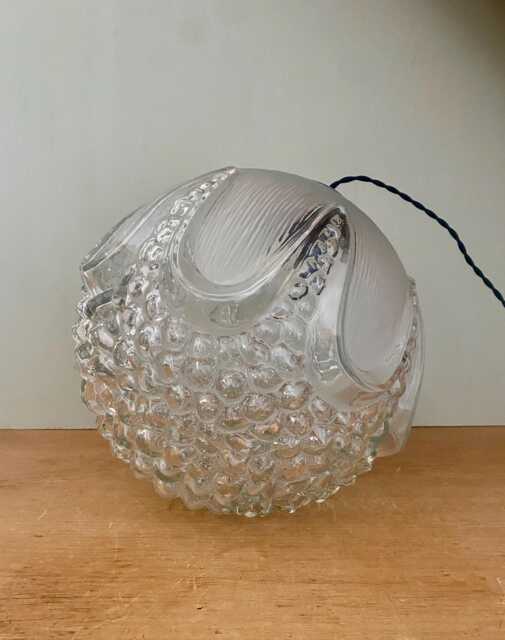 Vintage Xl Glass Globe Lamp - image 1