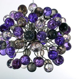 Pendant Light, Island Lighting Fixtures With Bubbles At Purple & Gray Color - thumbnail 3