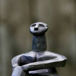 Thinkers Of Hamangia, Natural Ceramik Sculptures Anciet Couple - thumbnail 4