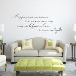 Happiness Wall Decals Quotes Vinyl Decal Home Decor Family Housewares Stickers - 046 - thumbnail 2