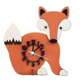 Fox Mini Free Standing Wooden Clock - thumbnail 3