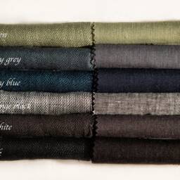 Grey Linen Kitchen Cafe Curtains Shabby Chic Rod Pocket Valance - thumbnail 4