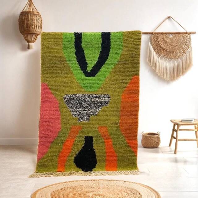 Customizable Berber Wool Rug Handmade Moroccan Area Rug - image 1