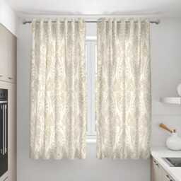 Beige Cream Damask Curtains, Classic Pattern Drapes, Custom Size Window Panels For Living Room Or Bedroom, Timeless Neutral Style - thumbnail 3