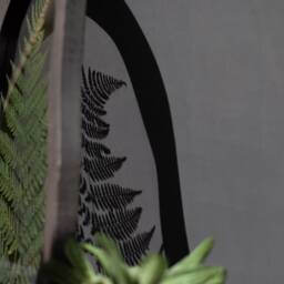 Wavy Frames - Evergreen Pressed Fern Set Of Two Asymmetrical Flower Frame Herbarium Botanical Wall Art - thumbnail 3