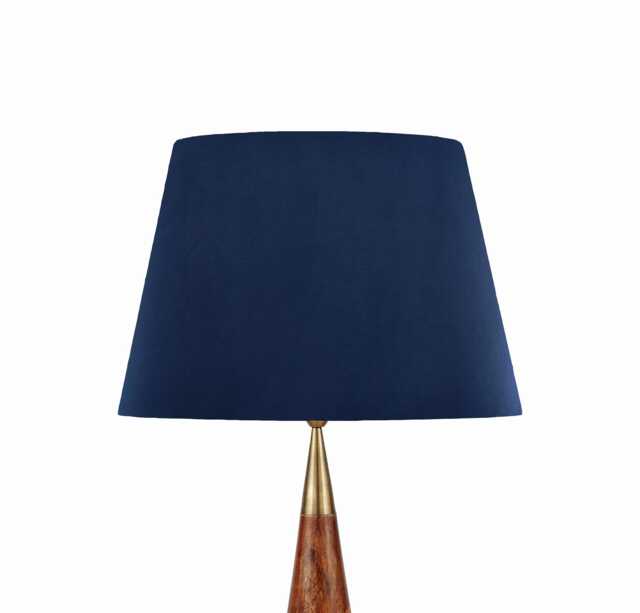 50cm Navy Blue Floor Lamp Shade in Velvet - Choice Of Lining - image 1