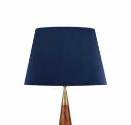 50cm Navy Blue Floor Lamp Shade in Velvet - Choice Of Lining