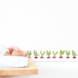 Radish Toss - Fabric Wall Decal Hop Mej - thumbnail 2