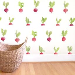 Radish Toss - Fabric Wall Decal Hop Mej
