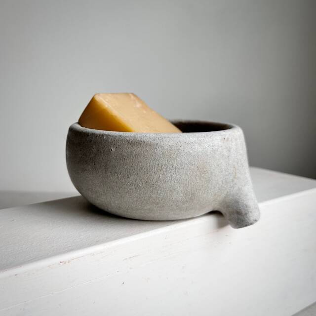 Made To Order Grey Gray Rustic Soapdish With Strainer For Bathroom Sink, Ceramic, Pottery, Handmade, Soap Dish, Sponge Tray, Spongedish - image 1