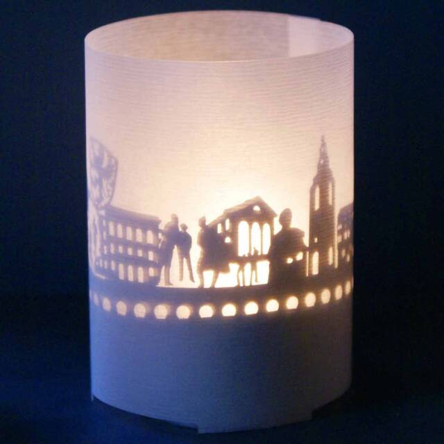 Gie??en Skyline Shadow Play Candle City Landmark Souvenir - image 1