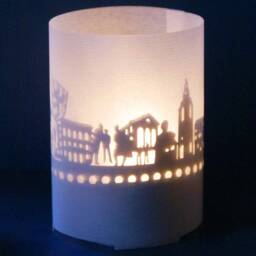 Gie??en Skyline Shadow Play Candle City Landmark Souvenir