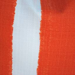 One Quality Outdoor Pillow Cover, Orange Striped, Decorative Throw Pillow, Accent Tropical Case - thumbnail 3