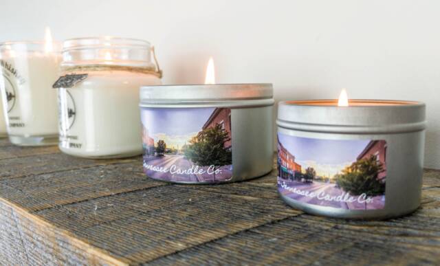 All Natural Soy Candle Tin Poured in Historic Franklin Tennessee With Scents Reminiscent Of The South & - image 1