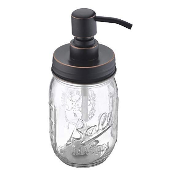 100 Packs Rust Proof Stainless Steel Pump For Mason Jar Soap Dispenser Liquid Hand Kitchen & Bathroom Oil Rubbed Bronze No Jars - image 1