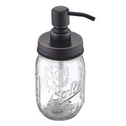 100 Packs Rust Proof Stainless Steel Pump For Mason Jar Soap Dispenser Liquid Hand Kitchen & Bathroom Oil Rubbed Bronze No Jars
