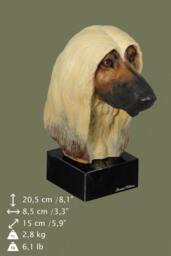 Afghan Hound, Dog Marble Statue, Painted, Limited Edition, Make Your Own Artdog