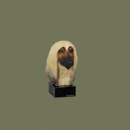 Afghan Hound, Dog Marble Statue, Painted, Limited Edition, Make Your Own Artdog - thumbnail 3