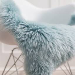 Duck Egg Sheepskin Rug, Bespoke Chair Covers, Nordic Home Decor, Dining Room, Throw, Eau De Nil, Green Sheepskin - thumbnail 1