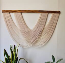 Large Macrame Wall Hanging - Boho Tapestry Fibre Art