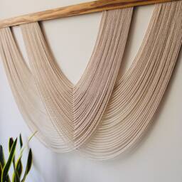 Large Macrame Wall Hanging - Boho Tapestry Fibre Art - thumbnail 3