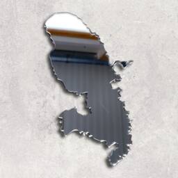 Personalized Country Acrylic Mirror Wall Art Custom Engraved - thumbnail 2