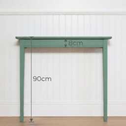 Ready To Paint Fluted Console Table, Radiator Shelf, Hallway Table For Narrow Spaces - thumbnail 4