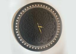 Sari Wooden Wall Clock 60cm Silent Laser-Cut Birch Plywood - thumbnail 1