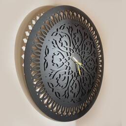 Sari Wooden Wall Clock 60cm Silent Laser-Cut Birch Plywood - thumbnail 2